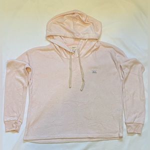 Billabong baby pink terry hoodie
